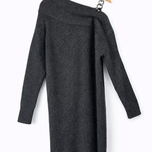 EUC MICHAEL Michael Kors Charcoal Knit Sweater Dress
